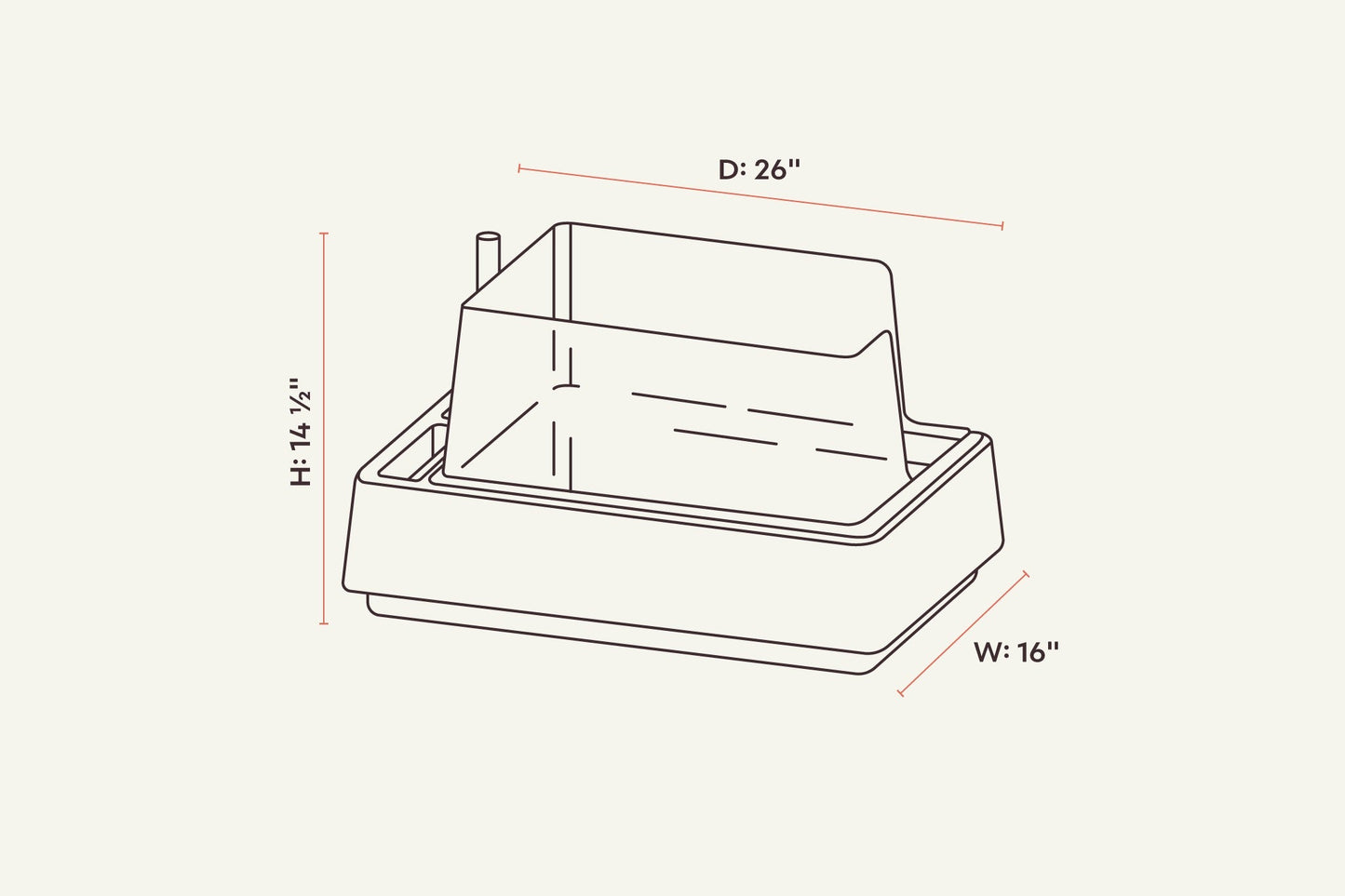 tuft + paw Cove Litter Box