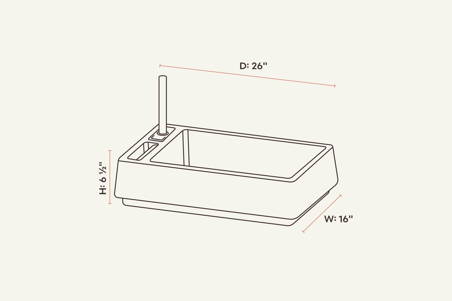 tuft + paw Cove Litter Box