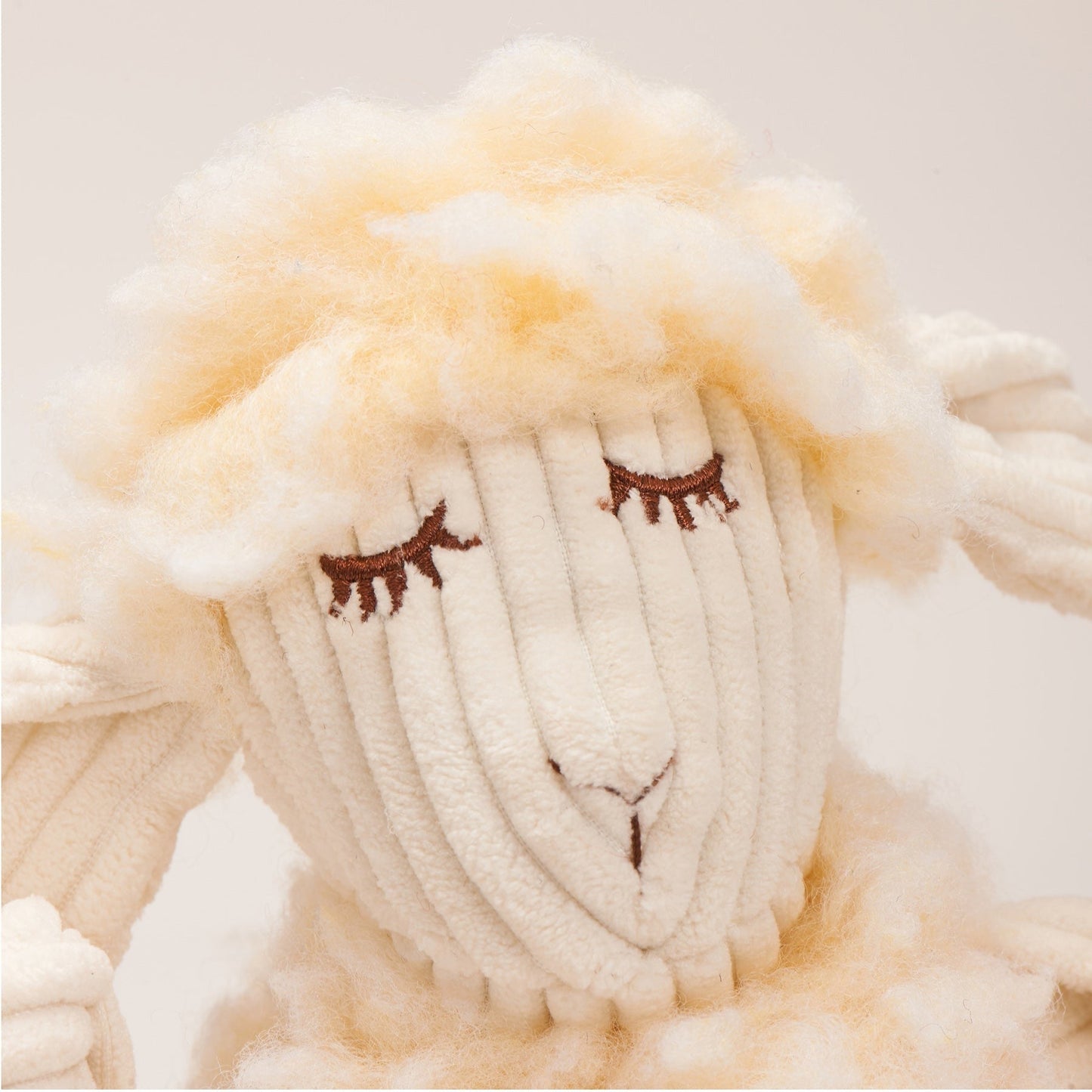 HuggleHounds Louise Lamb Plush Dog Toy