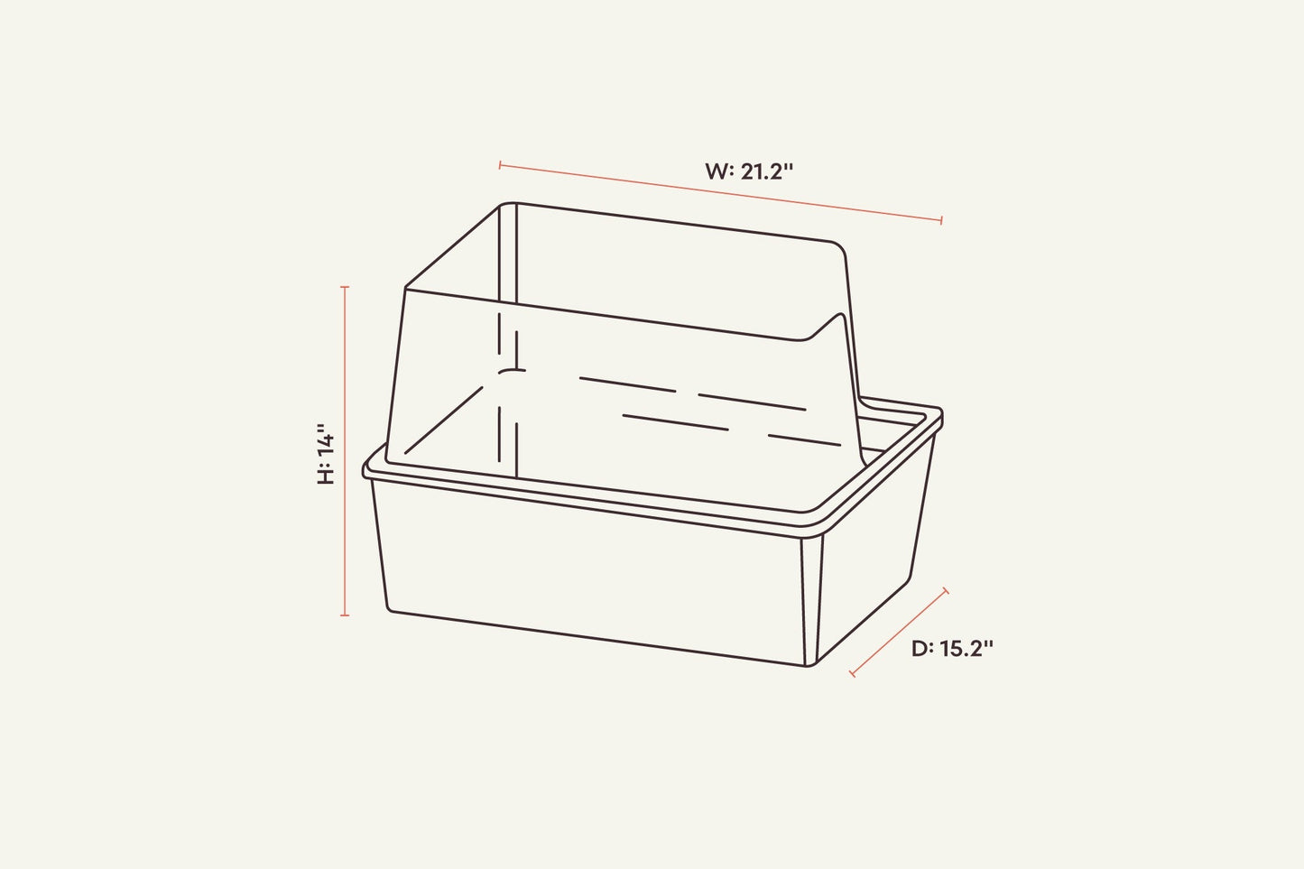 tuft + paw Cubby Litter Box